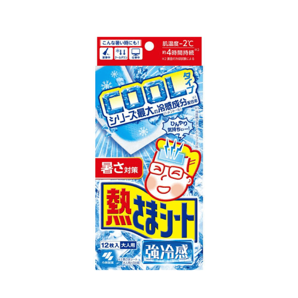 KOBAYASHI Cooling Fever Patches Adults 12-piece set