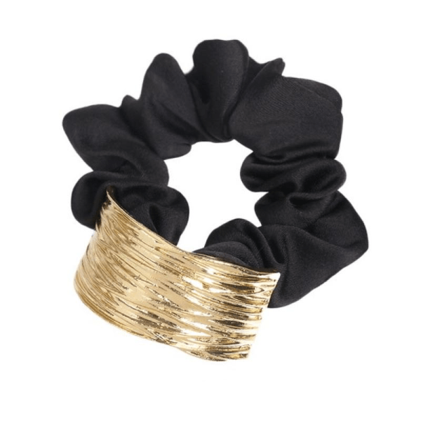 LUPIS Metal Plate Hair Tie, Black