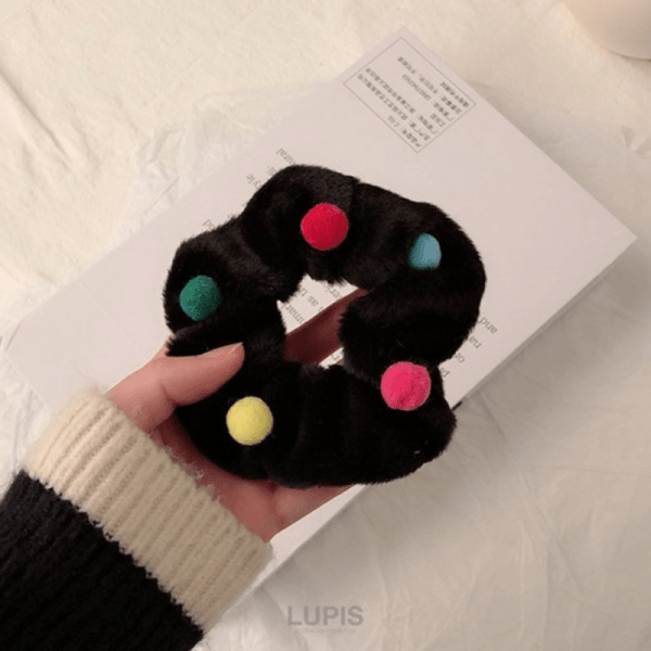 LUPIS Exquisite Plush Hair Tie, Black v2857