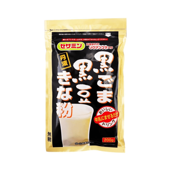 YAMAMOTO KANPO Sugar-free black sesame and black bean powder 400g/200g
