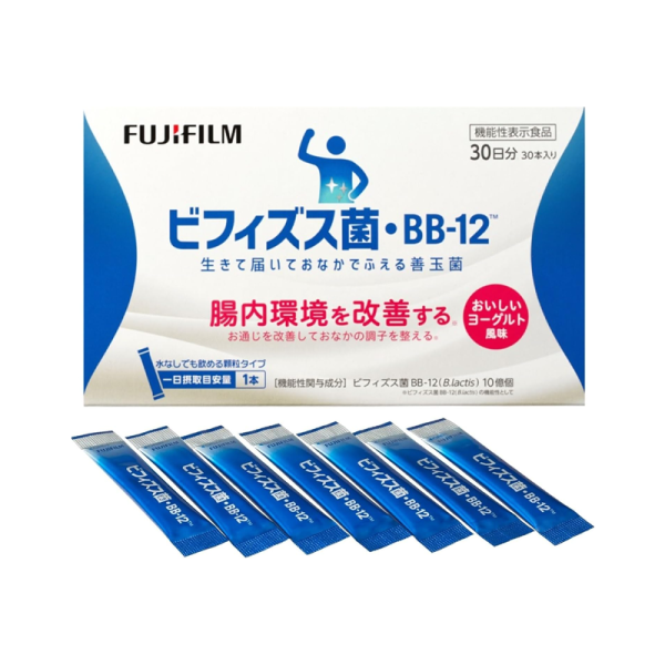 FUJIFILM Bifidobacteria BB-12 Supplement (Yogurt Flavor) (30-day supply) 30 pcs