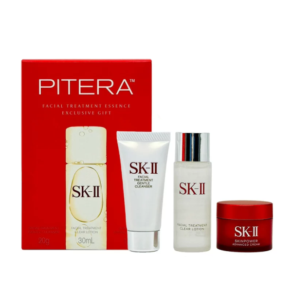 SK-II Mini Skincare Set Cleanser 20g · Treatment Essence 30ml · Cream 15g
