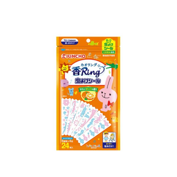 KINCHO Scent Ring Insect Repellent Stickers 24 pieces