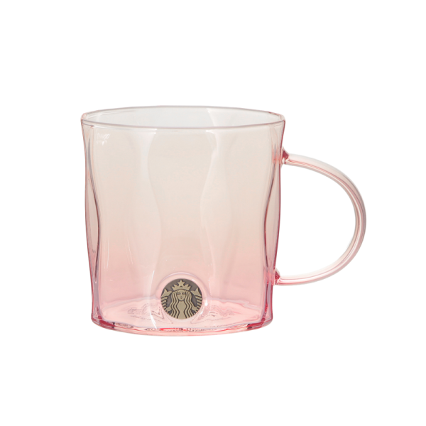 STARBUCKS Sakura Limited Edition Pink Gradient Heat-Resistant Glass Cup 355ml