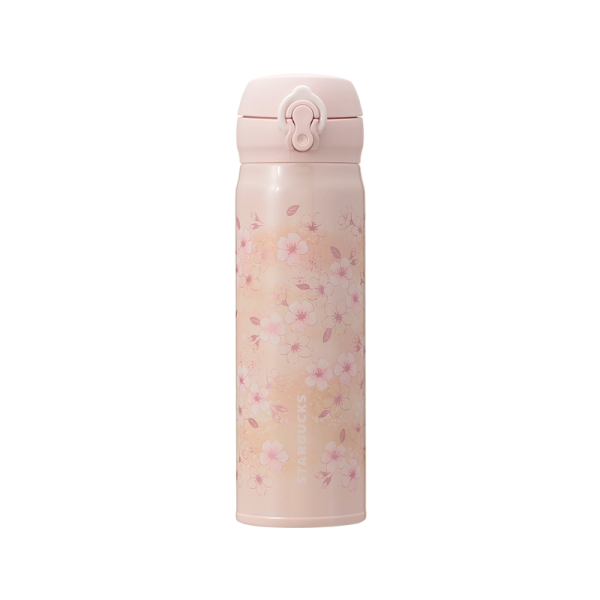 STARBUCKS Sakura Limited Edition Stainless Steel Water Bottle, Beige Pink, 500ml