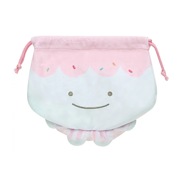 SAN-X Rilakkuma’s Colleagues, Drawstring Bag, Ice Cream Shark-san