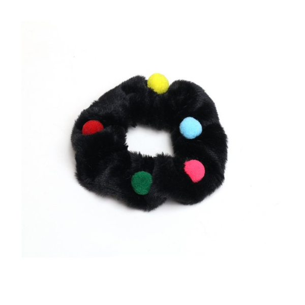 LUPIS Exquisite Plush Hair Tie, Black v2857