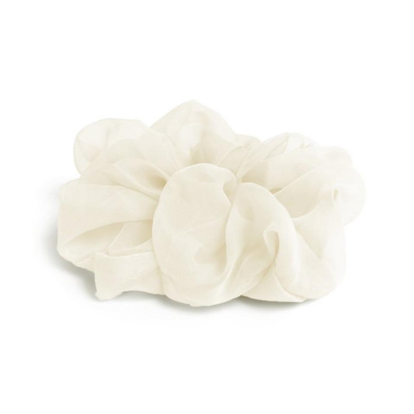 LUPIS Chiffon Hair Tie, Ivory
