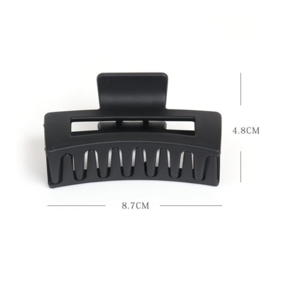 LUPIS Matte Rectangular Shark Clip, Black