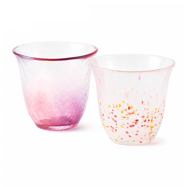 AKOMEYA TOKYO Edo Pink Glass Cup 230ml (Two colors available)
