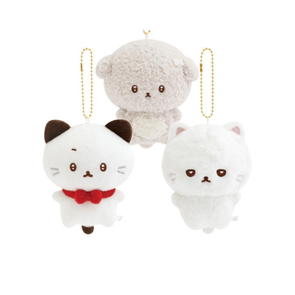 SAN-X Weak-Willed Puppy Series Plush Keychains – Multiple Sizes Available