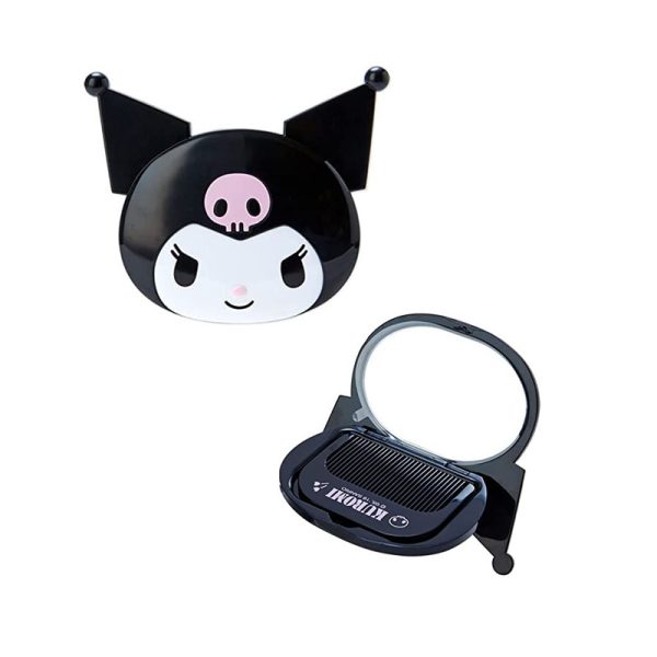 SANRIO Kuromi Folding Mirror and Comb Set