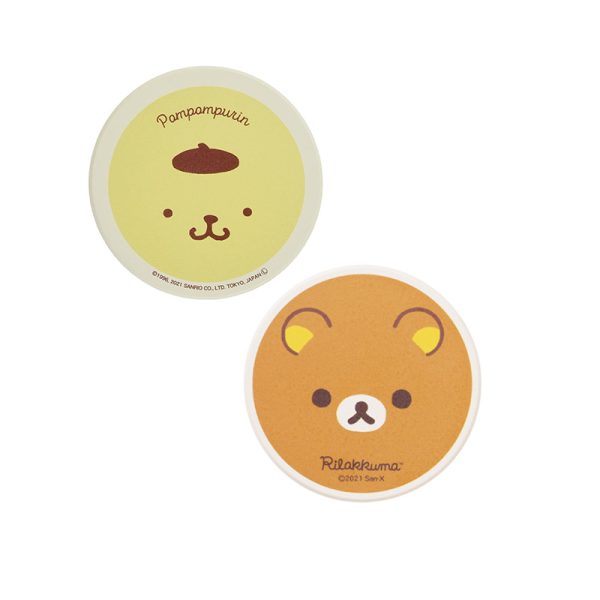 SANRIO absorbent clay mats/cup coasters, multiple styles available.