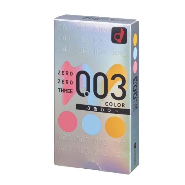 OKAMOTO 003 Condoms 3 Colors Latex 12pcs