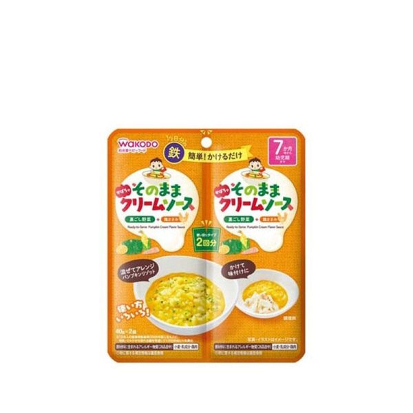 WAKODO Baby Food Pumpkin Cream Sauce 7 Months Plus 80ge