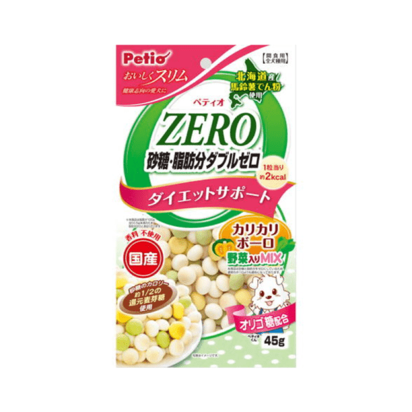 Petio Zero Sugar-Free & Fat-Free Bolo Dog Treats (Vegetable Flavor) 45 g