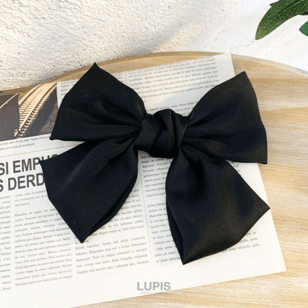 LUPIS Oversized Bow Hair Tie Black