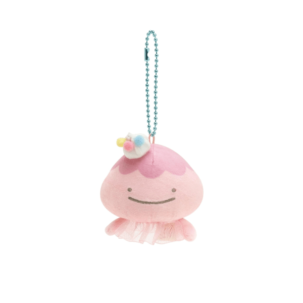 SAN-X Rilakkuma’s Colleagues Plush Keychain – Ice Cream Jellyfish