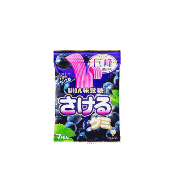 UHA   Sakeru Gummy Candy (Grape Flavor)   7 pcs