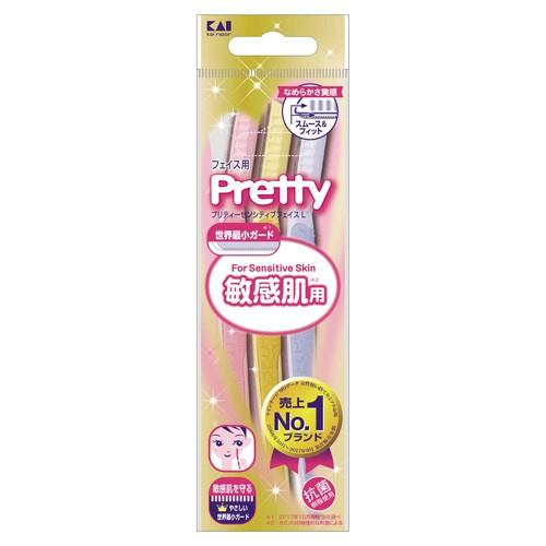 KAI Pretty Eyebrow Razor Sensitive Skin 3-Pack