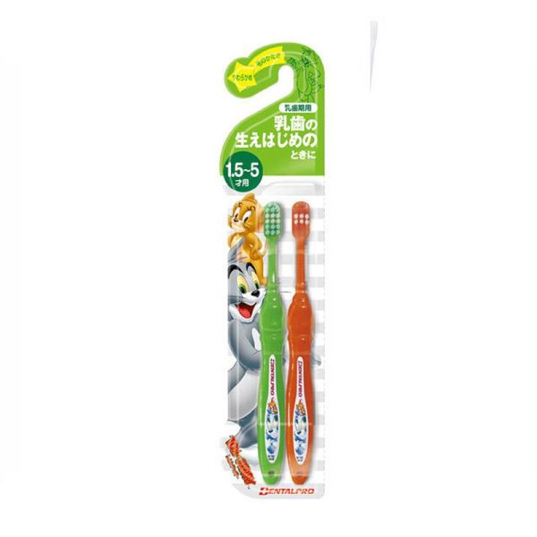 DENTALPRO Tom & Jerry Toothbrush (Ages 1.5-5) Set of 2