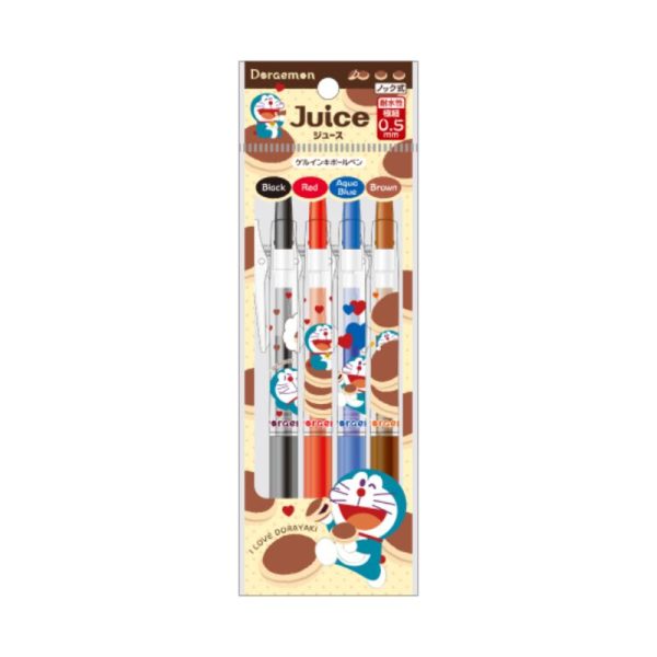 NAKAJIMA Juice Doraemon 4-color water-based pen, 0.50mm
