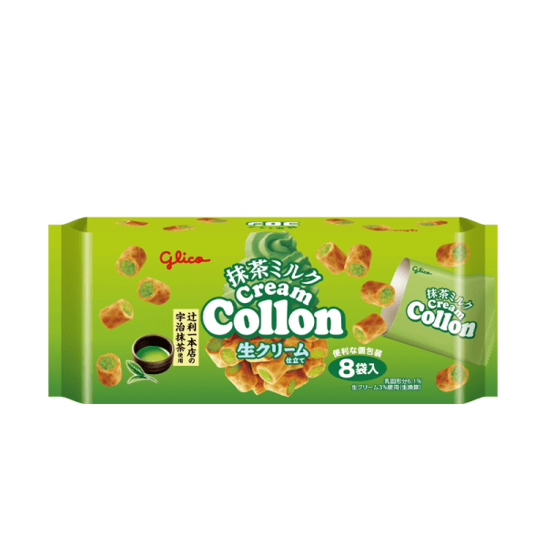 Glico Cream Collon – Matcha Milk 8 pcs