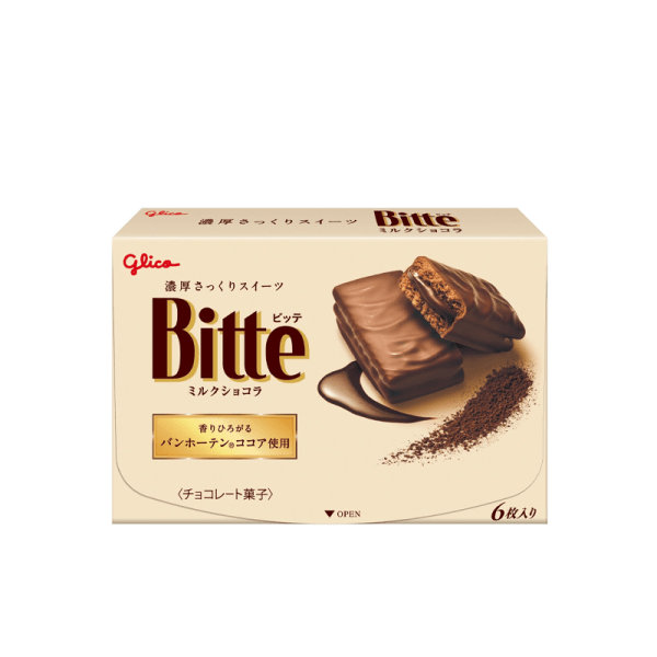 Glico Bitte Milk Chocolat 6 pcs
