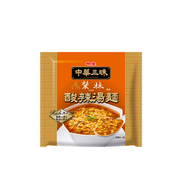 Mingxing, Zhonghua, Sanmei Akasaka Eirin, Hot and Sour Soup Instant Ramen, 103g, Instant Noodles, Convenience Noodles