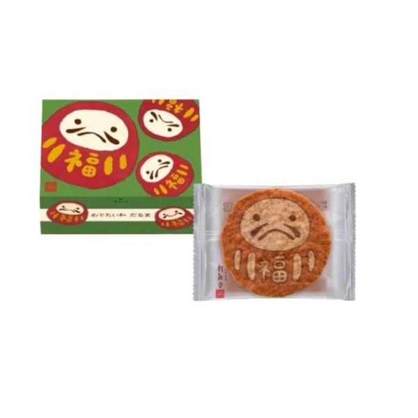 Keishindo Daruma Shrimp Crackers 5 pcs