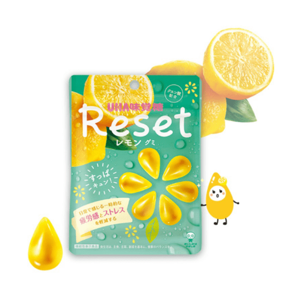 UHA MIKAKUTO Reset Lemon Flavored Gummy Candy 40 g