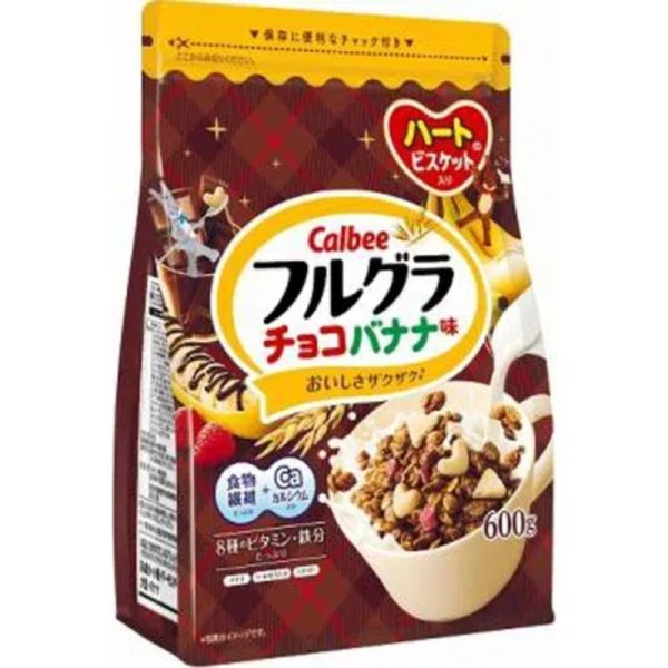 Calbee Frugra Chocolate Banana Cereal 600 g