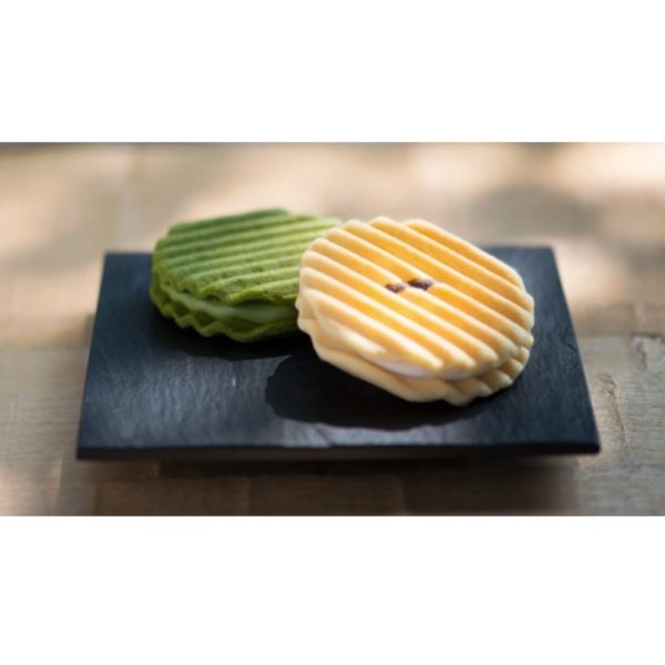 Kyoto Specialty Original/Matcha Flavor Cream-Filled Biscuits, 8 pieces