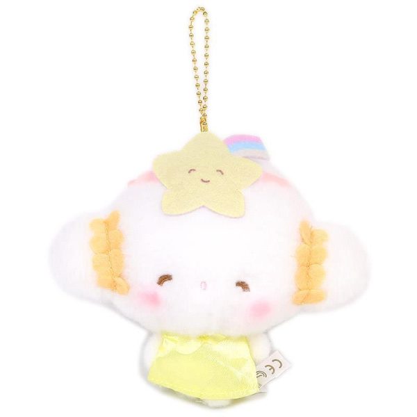 SANRIO Wheat Cloud Series Keychain with Starry Wheat Cloud on Head