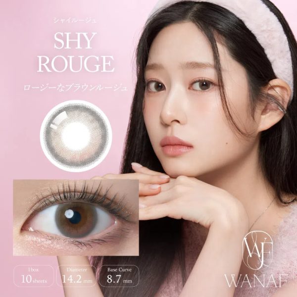 WANAF 1Day Shy Rouge DIA|14.2mm 10pcs Color Contact Lenses
