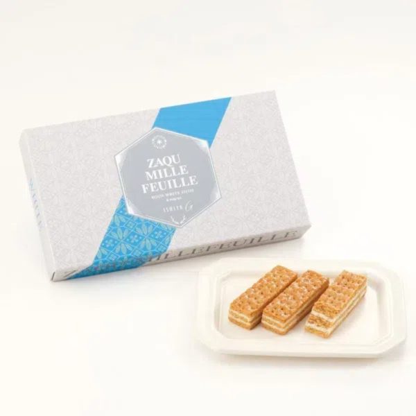 ISHIYA Shiroi Koibito White Chocolate Almond Mille-Feuille, 6 pieces
