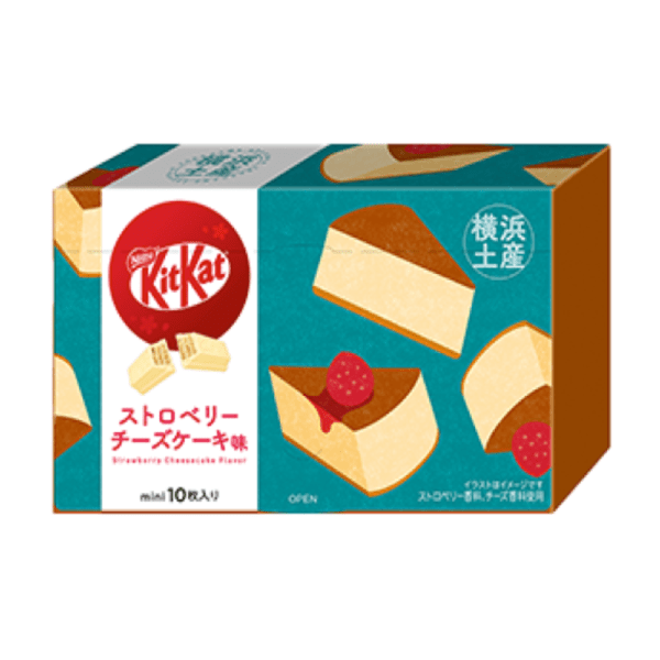 Nestle KitKat KitKat Strawberry Cheesecake Flavor Chocolate Waffle Biscuits 10 Pack for 12 Months
