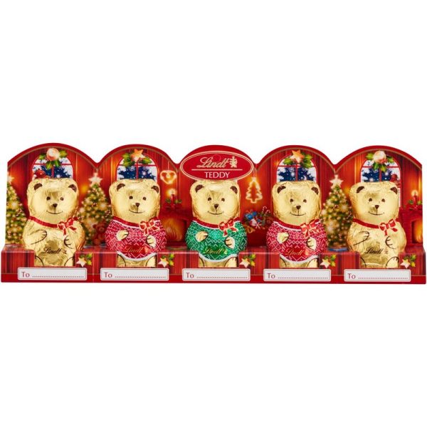 [Japanese Version] Lindt Christmas Limited Mini Teddy Bear Chocolate 5