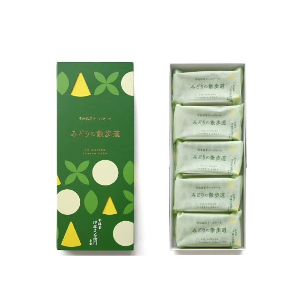 Ito Kuemon Uji Matcha Cheesecake Green Promenade 5 pcs
