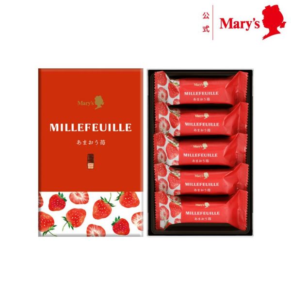 Mary’s Strawberry Mille Feuille 5 pieces.
