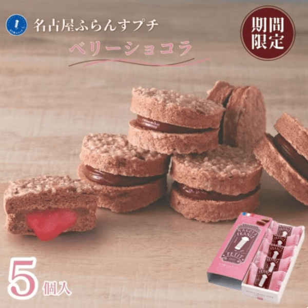 Nagoya France Berry Chocolate Cookies 5 Pieces