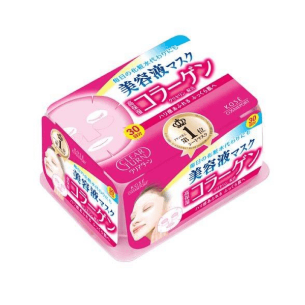 KOSE CLEAR TURN Essence Mask Collagen CO 30 sheets / 358ml