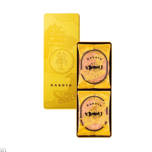 Sakakou Sohonten Yukari Golden Shrimp Chips, 10 Pieces Pack