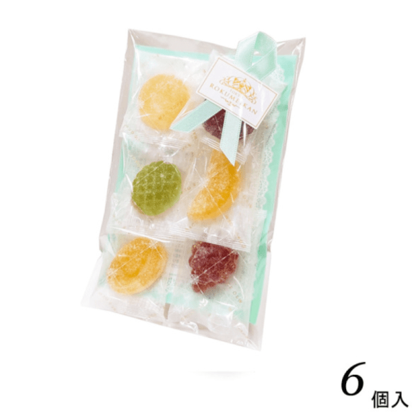 Rokumeikan Fruit Flavor Gummies, 6 Pieces