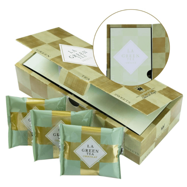 Salon de Royal Praline Chocolate  Matcha/Cocoa Flavors  10 Packs/Box
