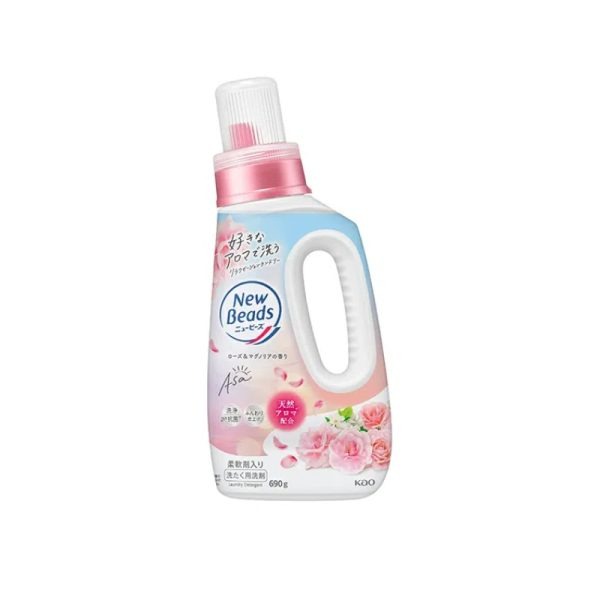 KAO Newbeads Fragrance Softening Laundry Detergent 690g Rose Magnolia/Jasmine Musk