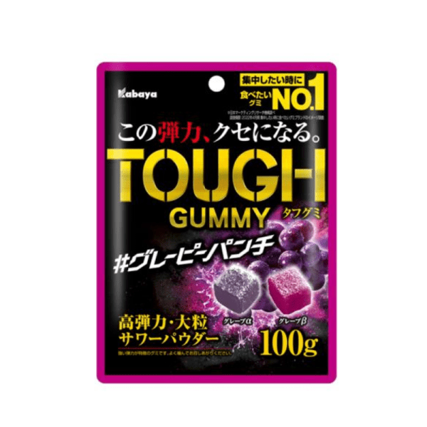 Kabaya Kabaya TOUGH Gummy Gummy Gummy Grape Flavor 100g