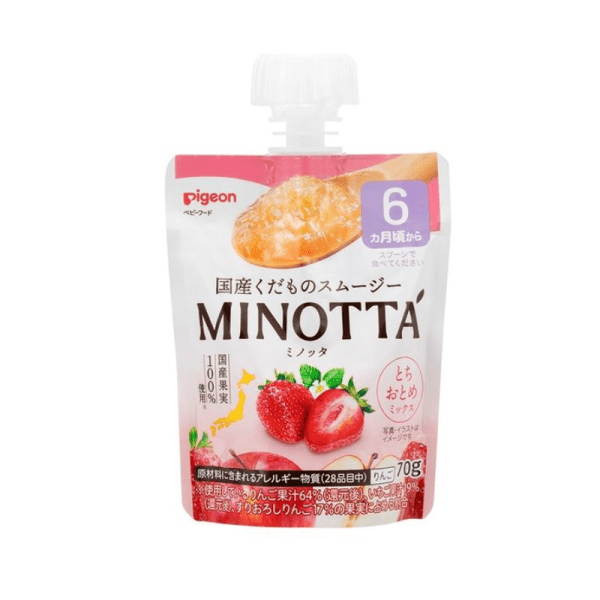 Pigeon Fruit Smoothie MINOTTA Mixed Flavor Baby Food 70g