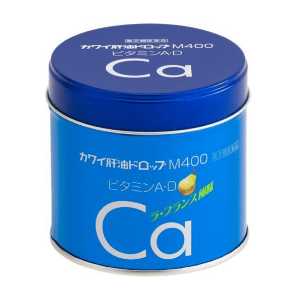 KAWAI Fish Liver Oil Pills Calcium Pills Pear Calcium Vitamin A Vitamin D Adult and Children Calcium Tablets Imported 180 Tablets