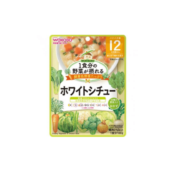 WAKODO Baby Food Vegetable Intake Cream Stew 1 Year+ 100g